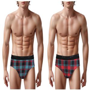 비비안 캐주얼하고 스포티한 젊은 감각의 남성 삼각팬티 2종세트 PT2017G