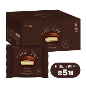 맘스케이크 리얼 생크림 수제 우리밀 초코파이 오리지널 프리미엄 디저트 간식 5개입