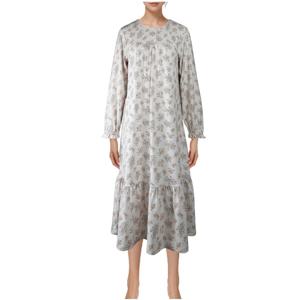 비비안 부드럽고 따뜻한 코트나 기모소재 여성 원피스홈웨어 GW8886A