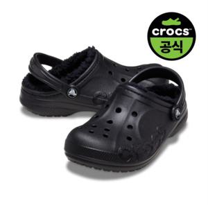 [정상가 69,900원]공식 키즈 바야 라인드(털) 클로그 BK (25FKCL207500)