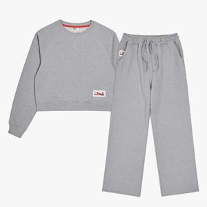 [최초가 288,000] 자수와펜 맨투맨+스웻팬츠 셋업 멜란지그레이