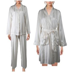 비비안 고급스러운 샤틴원단의 여성 잠옷 로브가운세트 WP8869A GW8869W