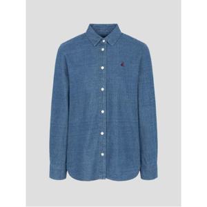 기모 데님 레귤러핏 셔츠  네이비 (BF5X64C03R)