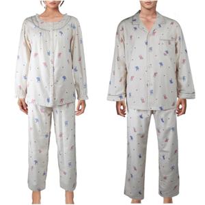 비비안 귀여운 고양이남염 면기모 커플 파자마세트 WP8873R MP8873A