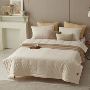 [나이스필]하울 호주산양모100 워싱고밀도면 무봉재 차렵이불S