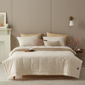 [나이스필]하울 호주산양모100 워싱고밀도면 무봉재 차렵이불Q