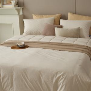 [나이스필]하울 호주산양모100 워싱고밀도면 무봉재 차렵베개세트Q