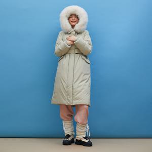 LAP[정가 359,900]웰론_탈착 퍼 벨티드 롱패딩 AQ4PDA70