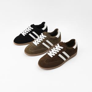 신난다슈 여성 스니커즈 운동화 3cm 플랫 단화 기모 소가죽 스웨이드 MRO257159