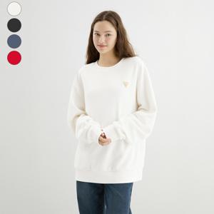 게스진 남녀공용 세미오버핏 미니삼각 기모 맨투맨 MP4K9460