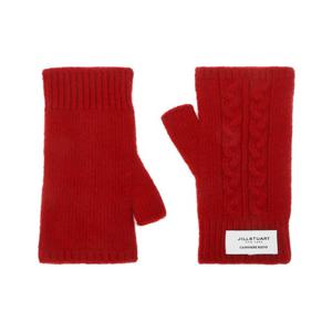 [선물포장] 레드 꽈배기 울캐시미어혼방 핸드워머 JAGV5F292R2