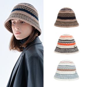 서핑 투톤 니트 버킷햇_3color