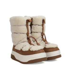 [최초가 289,000원][26FW] 제이니 양털 방한부츠 하이 2.0 탄 PJR-B01376-TAN