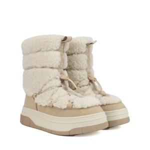 [최초가 289,000원][26FW] 제이니 양털 방한부츠 하이 2.0 초크 PJR-B01376-CHK