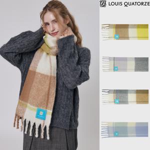 [정상가59,000원] 헬싱키안 체크 모헤어 머플러 2DHW812