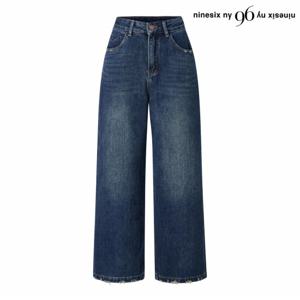 정상가:139,000원 ㅣ 워싱 와이드 데님 기모 롱 팬츠 (NP4TA004L0)