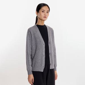 [최초가 118000원] 엠보 버튼 V넥 니트 가디건_EKCDW225010