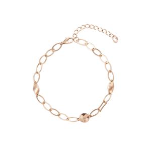 [티르리르] 14K 핑크골드 오벌 포인트 체인 팔찌 TBJK4P09913M
