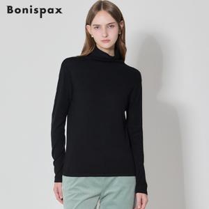 (Bonispax)] 베이직 하이넥 니트 (택가격: 69000원)