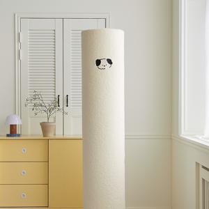 보들보들 비침없는 부클 스탠드형 에어컨커버 퍼피