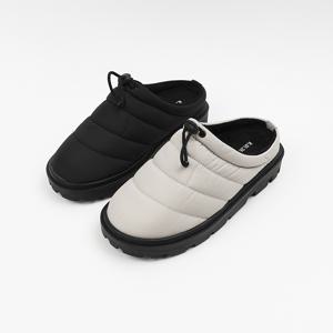 신난다슈 남성 여성 패딩 슬리퍼 3cm 방한 털 슬리퍼 뮬 블로퍼 기모 T25CAM