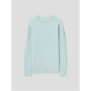 케이블 루즈핏 풀오버  라이트 그린 (355Y51LY3L)