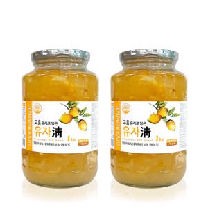 전남 고흥 유자청 유자차 농축액 엑기스 청 베이스 1kg 2개