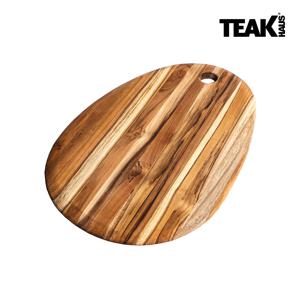 [티크하우스] 엘레강스 엣지 그레인 타원 도마 (47x31cm) 프리미엄 원목 도마