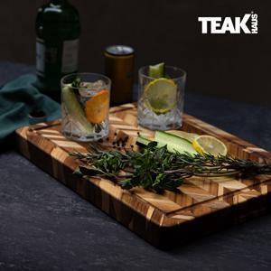 [티크하우스] 헤링본 엔드 그레인 도마 (41x30cm) 프리미엄 원목 도마