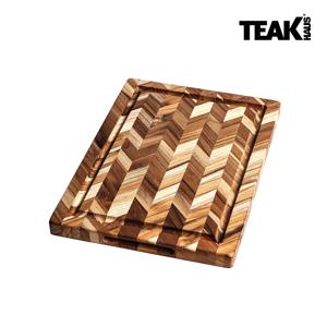 [티크하우스] 헤링본 엔드 그레인 도마 (36x26cm) 프리미엄 원목 도마