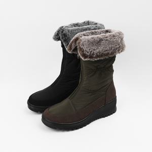 신난다슈 여성 패딩부츠 여자 털 미디 미들 부츠 기모 퍼트리밍 통굽 MH257677
