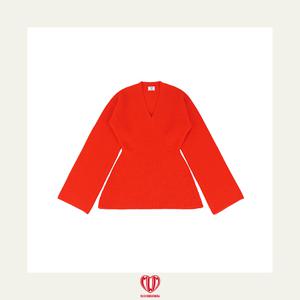 하찌니트 튜닉_레드