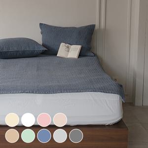 [무료배송]순면 고밀도 피그먼트 고정밴드 침대패드 SS/Q 균일가