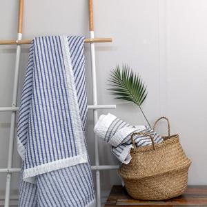 라인 시어서커 리플 홑겹이불 SS