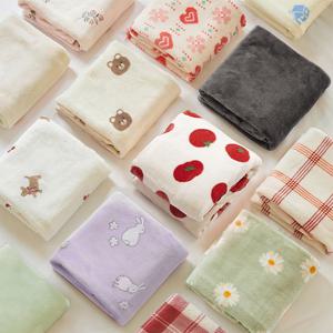 1+1 고밀도 극세사 5mm 밍크담요 22종소형 2장