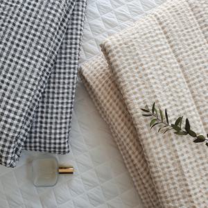 룸마이룸 아이스체크 시어서커 누빔이불 Q