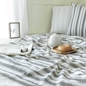 까사베르데 스칸디나비아 그레이 홑겹 블랭킷 + 파우치 set