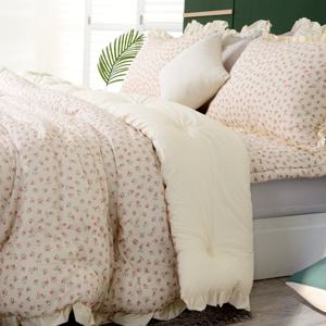 에스데코 순수 60수 아사순면 꽃무늬 프릴 차렵패드세트SS2컬러