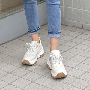 [최초가 81800]크루즈 소가죽 키높이 스니커즈 7cm