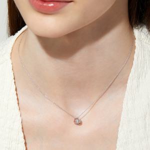 [정가 153,000원] 실버 댄싱스톤 스텔라 목걸이 N0119