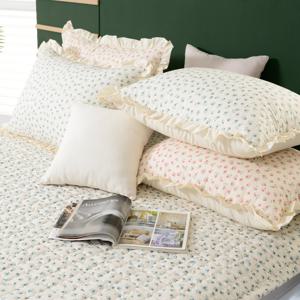 에스데코 순수 60수 아사순면 꽃무늬 미끄럼방지 패드Q 2컬러