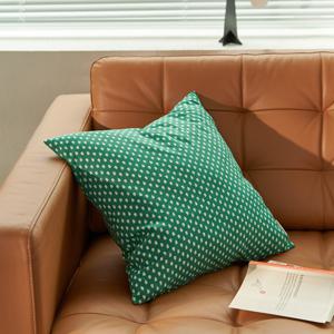 메리 홀리데이 쿠션커버_그린꽃