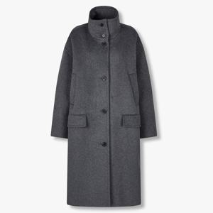 [톰보이] 하이넥 울혼방 롱코트 9175411985