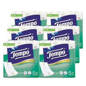 프랑스직수입 템포 5겹 롤티슈 화장지 9롤 6팩