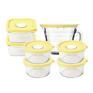 [정가 57,900원]  렌지쿡 옐로우에디션 햇밥 용기 & 죽용기 7조 세트