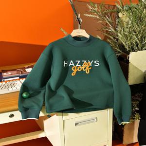 헤지스 골프 여성 [[24FW]] HWTS4D991E3 [ONLINE EXCLUSIVE][Afterhours캡슐] 그린 여성 모크넥 기모 티셔