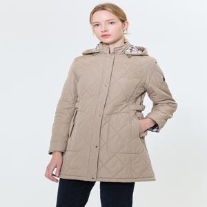 골프 여성 [[24FW]] WNJU4D701I2 [스테디셀러]퀼팅 탈착 후드 패딩 점퍼 (BEIGE)