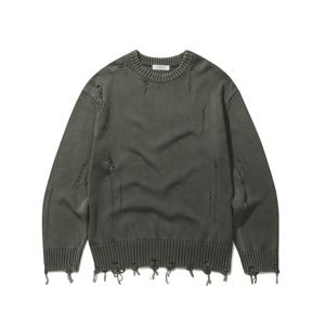 신상 가먼트 데미지 라운드풀오버 4종택1