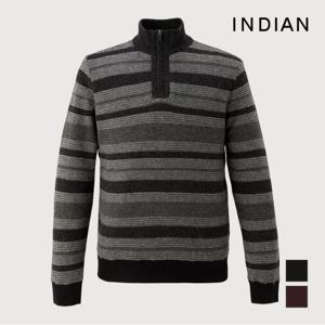 INDIAN  풀패턴 방풍 하프니트_MITBHXWA111