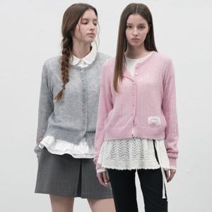 헤어리 펀칭 레이스 가디건 [3COL]/WBE3L04520